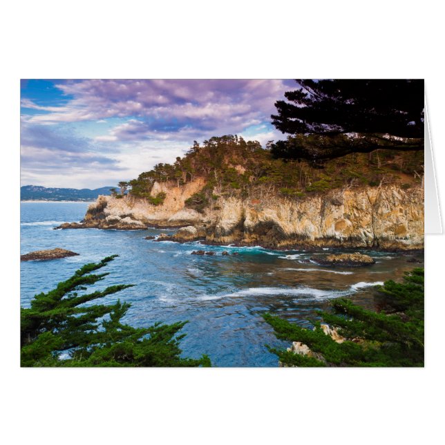 Cartão Paisagem de Cliff Costeiro (Frente Horizontal)