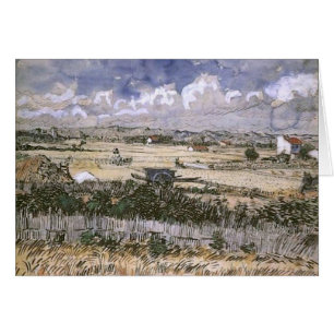 Cartão Paisagem de Colheita, Vincent van Gogh