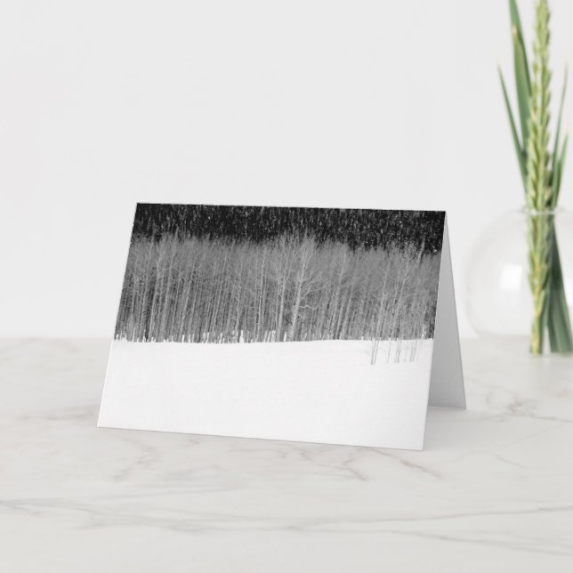 Cartão paisagem de inverno (Frente)