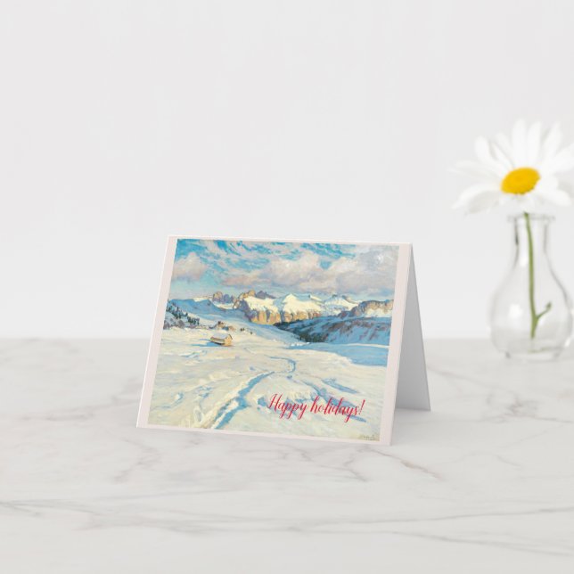 Cartão Paisagem de inverno (Planta pequena)