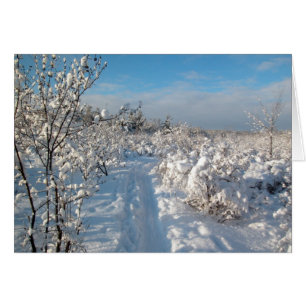 Cartão Paisagem de inverno