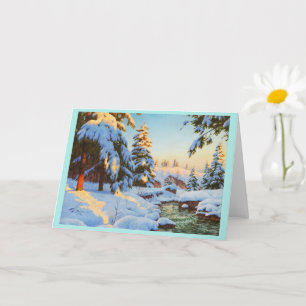 Cartão Paisagem de inverno, Bessonof