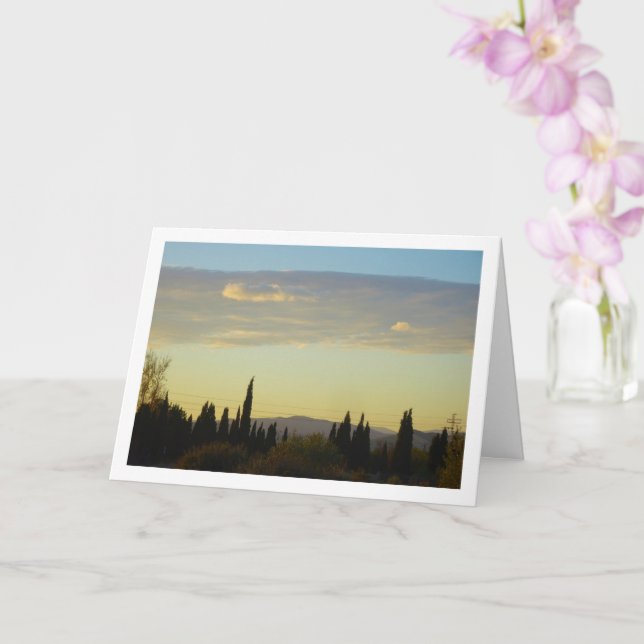 Cartão Paisagem de montanha espanhola (Orquídea)