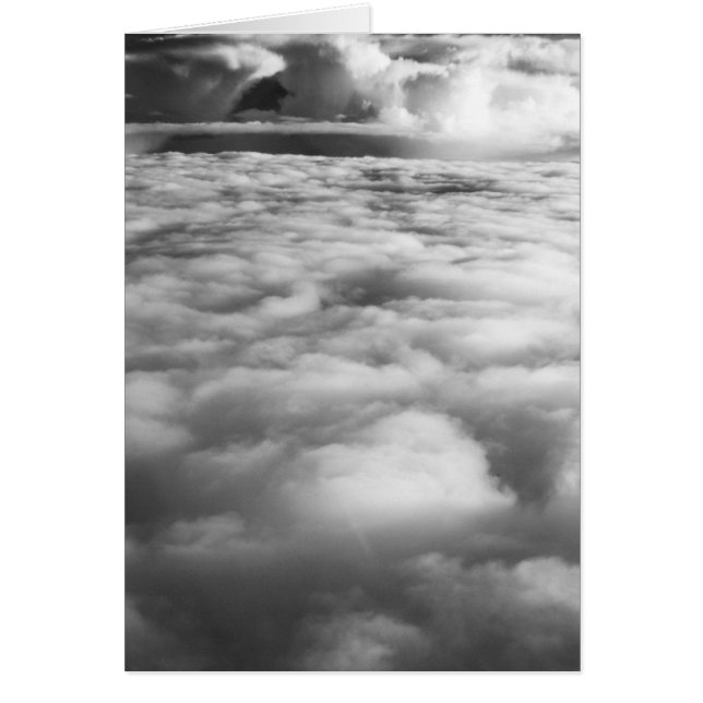 Cartão Paisagem de nuvens no nascer do sol. (Frente)