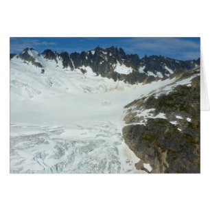 Cartão Paisagem de Viagem Cênico do Glaciar do Alasca