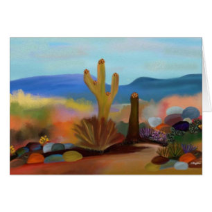Cartão Paisagem do deserto