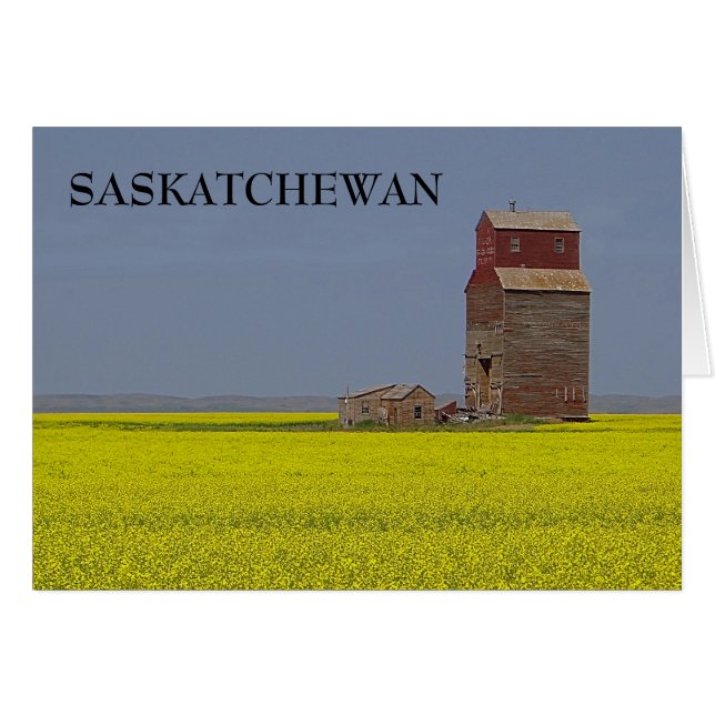 Cartão Paisagem do Elevador da Prairie (Frente Horizontal)