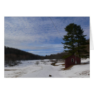 Cartão Paisagem do inverno