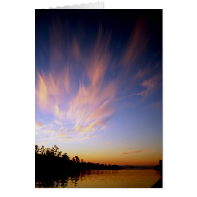 Cartão Paisagem do Lago Ladoga (Frente)