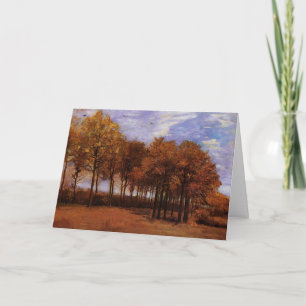 Cartão Paisagem do outono por Vincent van Gogh