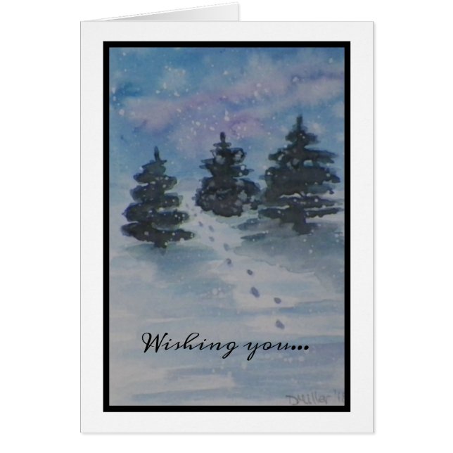 Cartão Paisagem do País de Natal (Frente)