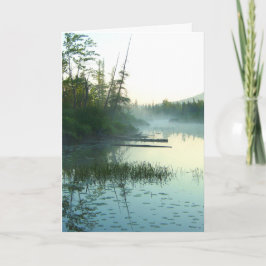 Cartão Paisagem do pântano da água da árvore