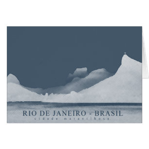 Cartão paisagem do rio de janeiro