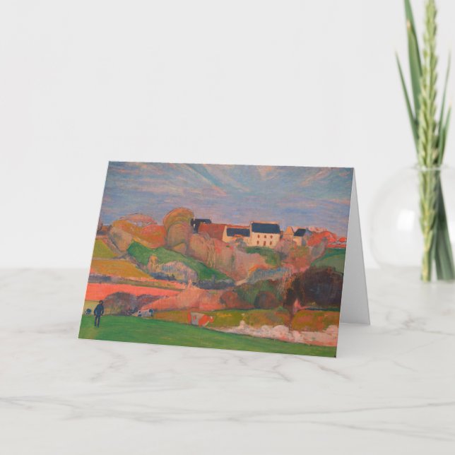 Cartão Paisagem em Le Pouldu: Vazio (Frente)