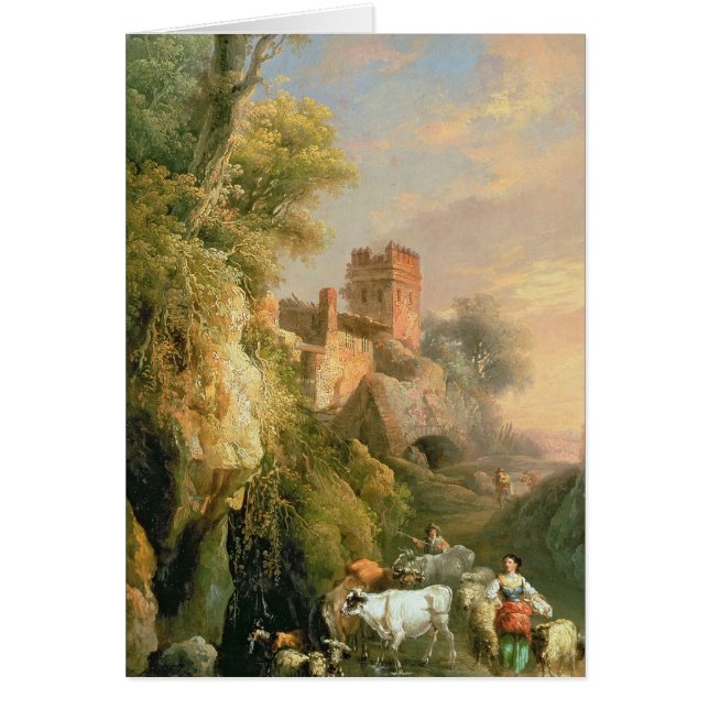 Cartão Paisagem espanhola (Frente)