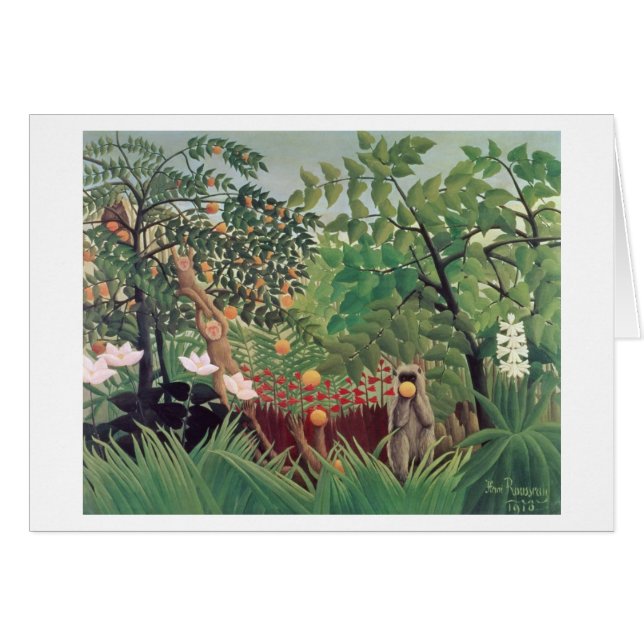 Cartão Paisagem exótica, 1910 (Frente Horizontal)