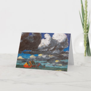 Cartão Paisagem, Frísia do Norte   Emil Nolde  