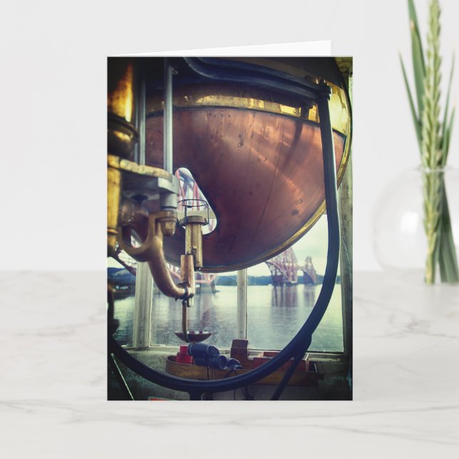 Cartão Paisagem Harbor Light Tower North Queensferry (Frente)