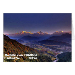 Cartão Paisagem: HIMALAYA POKHARA NEPAL