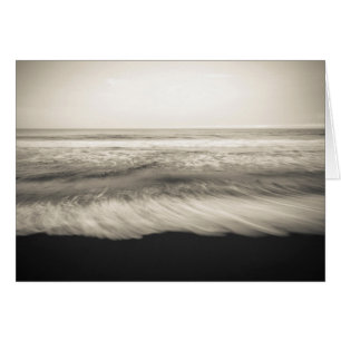 Cartão Paisagem marinha B&W, Havaí