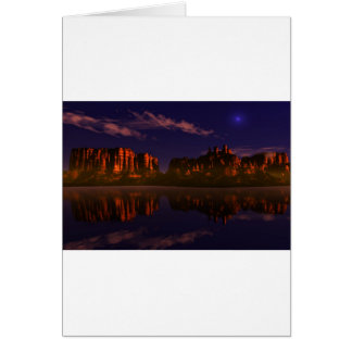 Cartão paisagem montanhosa