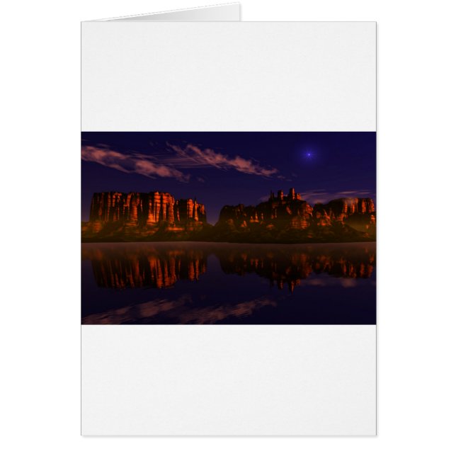 Cartão paisagem montanhosa (Frente)