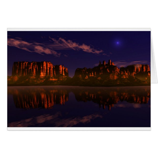 Cartão paisagem montanhosa (Frente Horizontal)