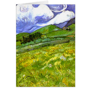 Cartão Paisagem Montanhosa Van Gogh Fine Art