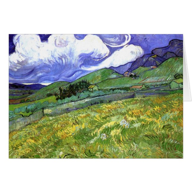 Cartão Paisagem Montanhosa, Vincent van Gogh (Frente Horizontal)