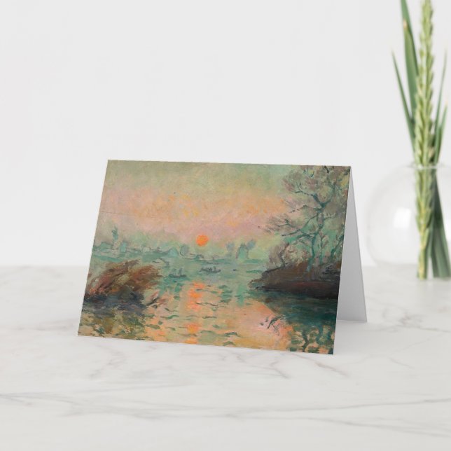 Cartão Paisagem no Sunset | Tadeusz Makowski (Frente)