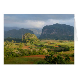 Cartão Paisagem panorâmica do vale, Cuba