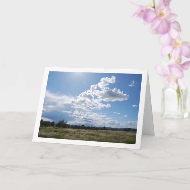 Cartão Paisagem Rural Espanhola, Valência, Espanha (Orquídea)