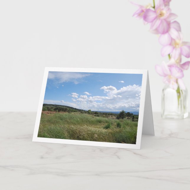 Cartão Paisagem Rural Espanhola, Valência, Espanha (Orquídea)