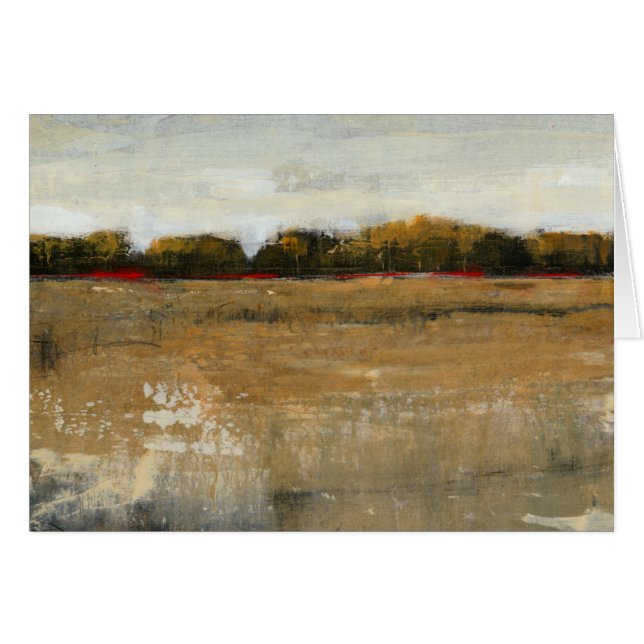 Cartão Paisagem Verde Esmagadora do Campo (Frente Horizontal)