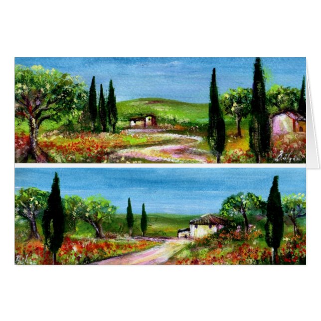 CARTÃO PAISAGENS DA TOSCANA (Frente Horizontal)