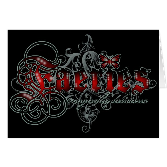 Cartão Países das fadas màgica deliciosos (Frente Horizontal)