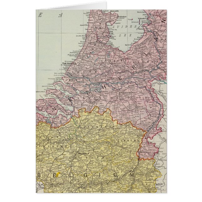 Cartão Países do Benelux (Frente)