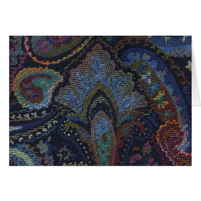 Cartão Paisley Blue (Frente Horizontal)