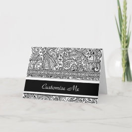 Cartão Paisley Passion - Black (Henna)