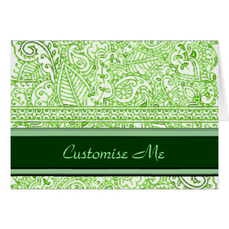 Cartão Paisley Passion - Verde (Henna)