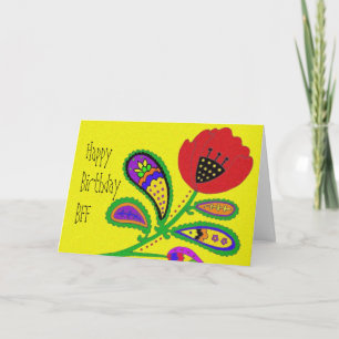 Cartão Paisley Poppy
