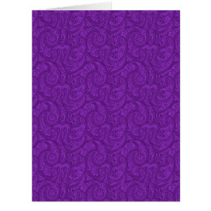 Cartão Paisley roxo