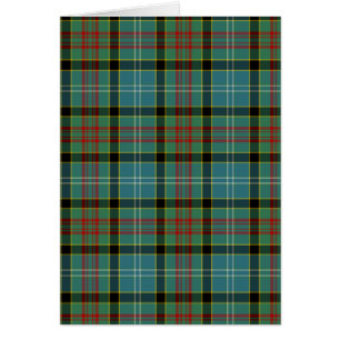 Cartão Paisley Scotland District Tartan