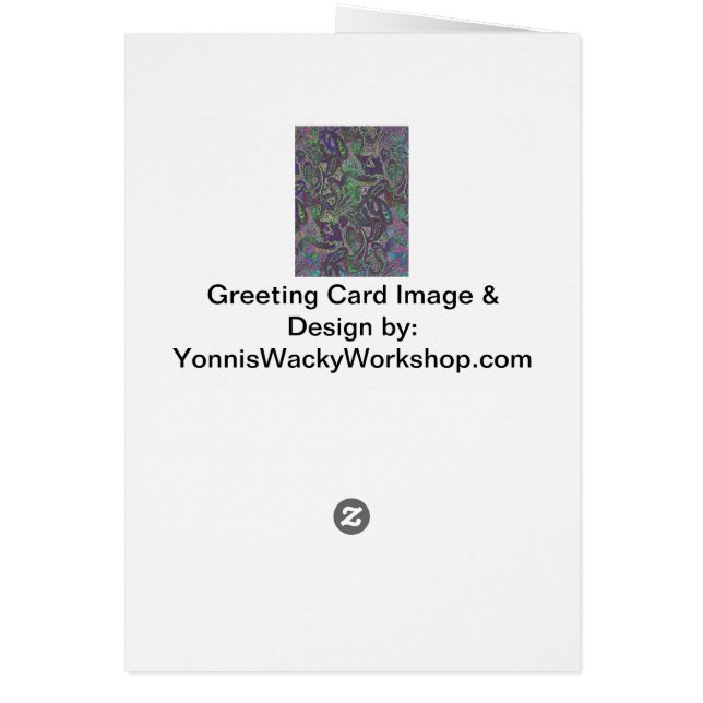 Cartão Paisley Simples 2 (Verso)