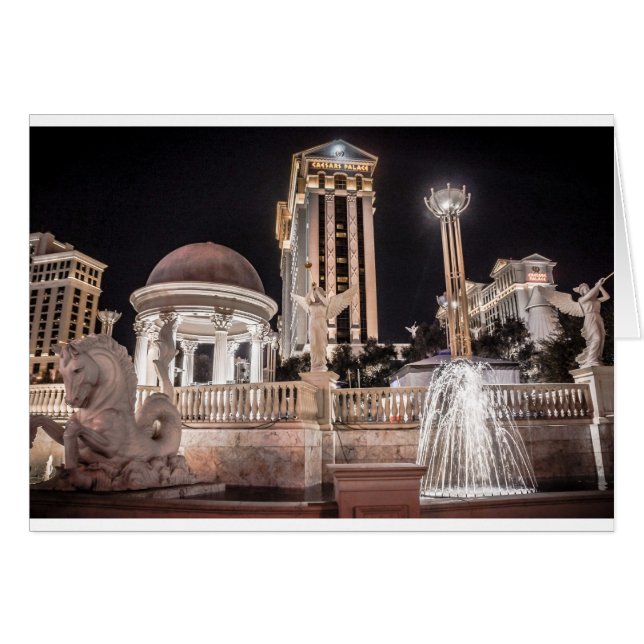 Cartão Palácio de César Las Vegas Hotel City (Frente Horizontal)