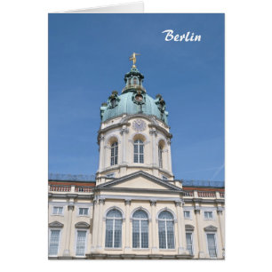 Cartão Palácio de Charlottenburg em Berlim