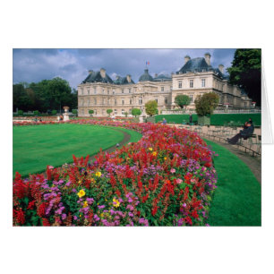 Cartão Palácio de Luxemburgo em Paris, França.