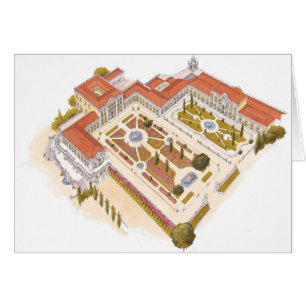 Cartão Palácio do nacional de Queluz. Lisboa Portugal