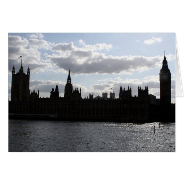 Cartão palácio do westminster (Frente Horizontal)
