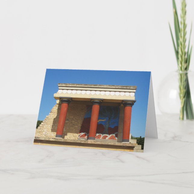 Cartão Palácio Minoano de Cnossos (Frente)